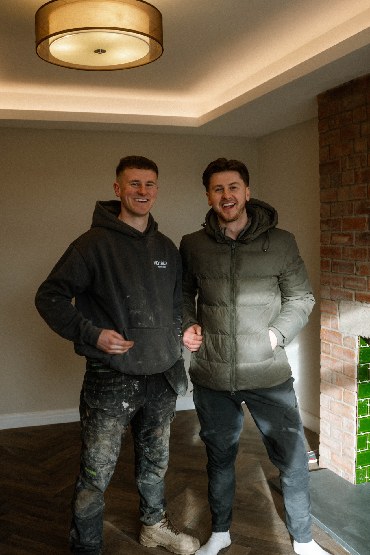Cole and Conran Reynolds, founders of Short Form Grow, on a property site